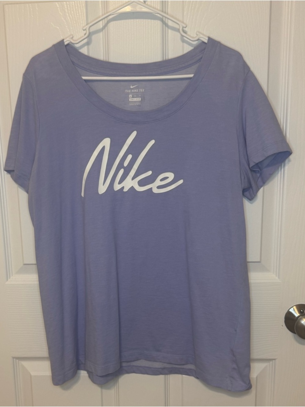 Nike Light Lavender Crewneck Dri-FIT XL Tee